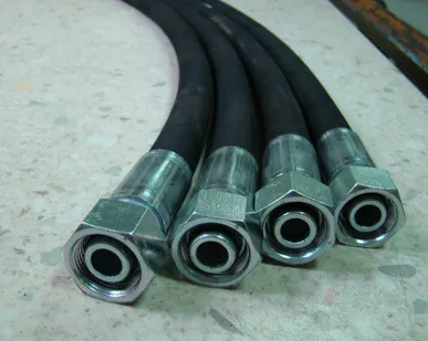 фото РВД DIN1SN Д= 8 мм. P=215 атм. L=4м. DK(г)М18х1,5 DKOL(г)М16х1,5