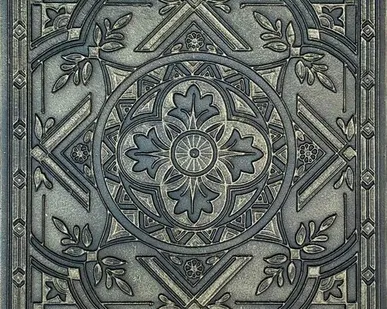 фото Чугунная плитка "Кватрофоил"