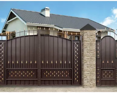 фото Ворота кованые &quot;Боярские-ПШ&quot; 3.48x2.35 м.