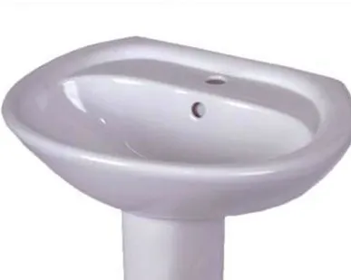 фото ВКЗ Умывальник Луна 520 белый с отверстием с переливом Стандарт