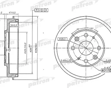 фото PDR1573 Барабан тормозной