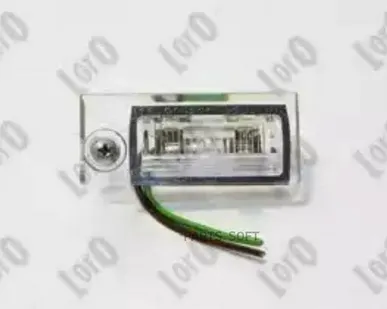 фото LORO 003-06-903 Фонарь подсветки номера лев (с лампой, тип лампы: C5W) AUDI: A4 AVANT (1998-2001) / A6 SEDAN (1998-2005) (Страна производства: польша)