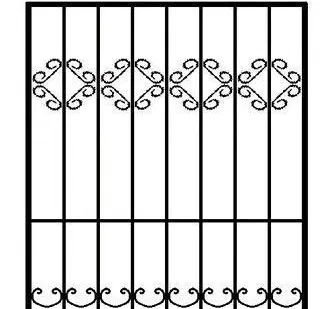 фото Решетка на окно Rp13