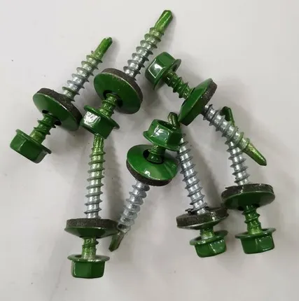 Фото №0 Саморез кровельный 4,8*35 RAL 6002 зеленый