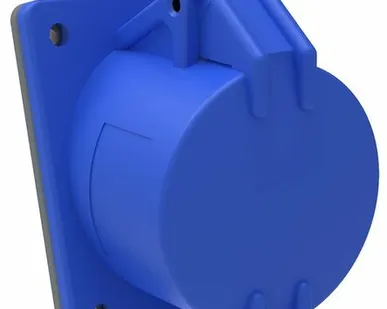 фото Розетка силовая 1-ф., 32А, 220В, IP44 (3-п, встр.) MA...