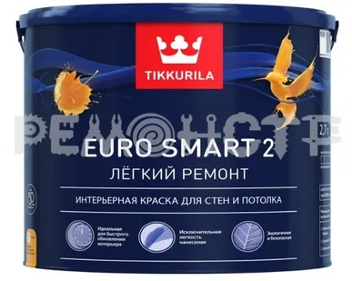 фото Краска интер  2,7л лат мат Tikkurila EURO SMART_2 (1) П