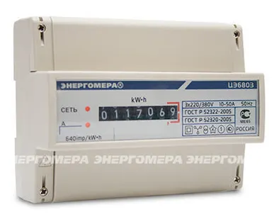 фото Счетчик ЦЭ6803ВМ 230В 1-7.5А 3ф. 4пр. М Р31 DIN