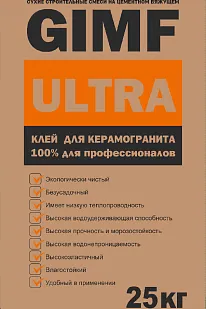 фото КЛЕЙ ДЛЯ КЕРАМОГРАНИТА ULTRA (25КГ)