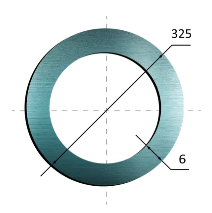 Фото №0 Труба нержавеющая 325х6