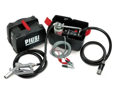 фото Piusibox 12V PRO - Мобильный комплект для перекачки ДТ в ящике (мех. пист., фильтр), 43 л/мин