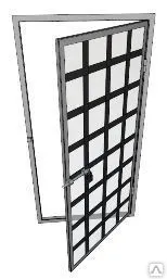 Фото №0 Двери для административно задержанных с оргстеклом с окошком КАЗ 900х2100