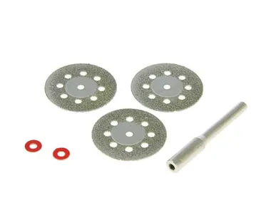 фото Набор дисков пильных и штифт 3шт арт 36933