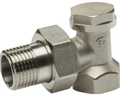 фото Запорный клапан для радиатора угловой FM 3/4" AQUALINK