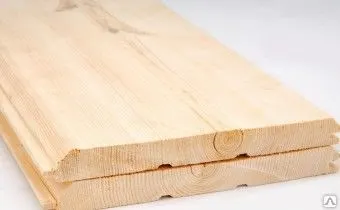 Фото №0 Имитация бруса ель-сосна сорт "А-В" 16х165х3.0/6.0м, м2