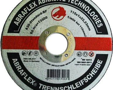 фото Отрезные круги Abraflex A-30 Standard BF 115X1.0X22,23 (металл)