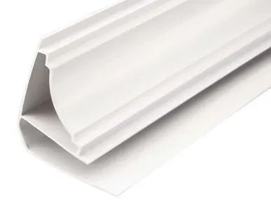 фото Плинтус потолочный для ПВХ панелей 10мм 3м Белый STELLA 941380