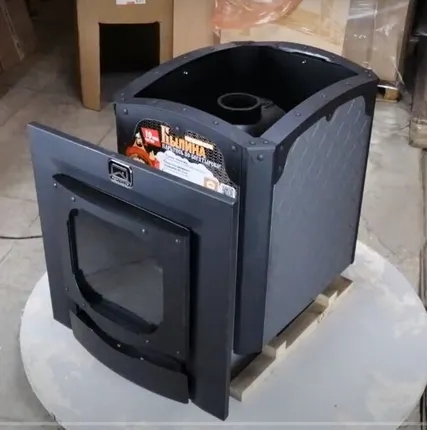 Фото №1 Печь банная Печь БЫЛИНА-18 Ч ПАНОРАМА (1.1)т 18 кВт, до 18 м3, чугун 10мм, 90 мин нагрев