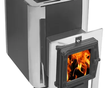 фото Печь для бани Термофор ДоброПар Carbon 18 закр.каменка чуг дверца со стеклом антрацит