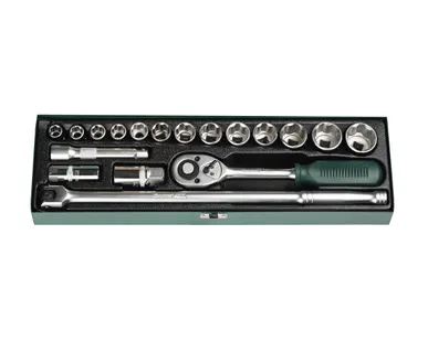 фото Набор торцевых головок Kraftool 27892-H18 / 18 предметов