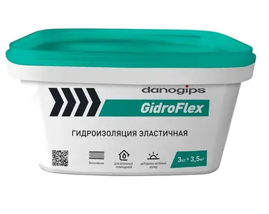 фото DANOGIPS Gidro Flex гидроизоляция эластичная 3кг