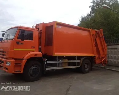 фото МС-18К на шасси КАМАЗ53605мусоровоз с порталом(навеска Katmerciler 15+1,5м3