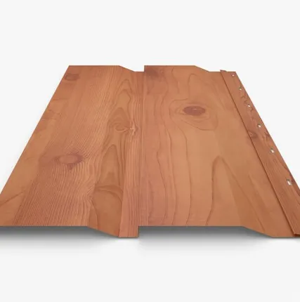 Фото №0 Сайдинг Металлический сайдинг «Корабельная доска» покрытие Cветлое дерево Россия, 0.45-0.5 мм