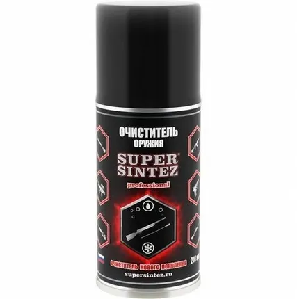 Фото №0 Смазки 0 Очиститель для всех видов оружия SUPERSINTEZ, 210мл.