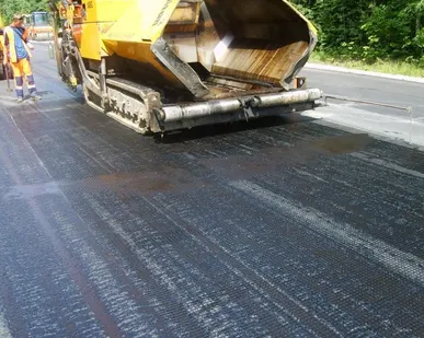 фото Геосетка полиэфирная дорожная