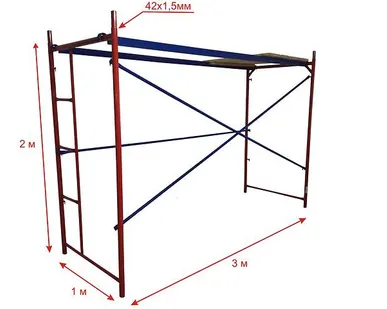 фото Аренда строительных лесов ЛРСП 200 фасадные