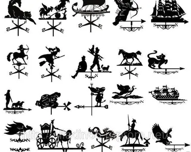 фото Флюгер большой 029 Корабль.