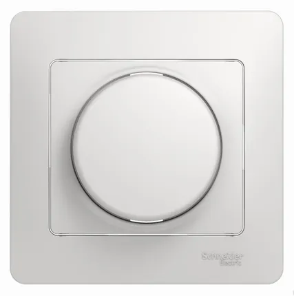 Фото №0 Светорегулятор (диммер) поворотный 300 Вт Glossa Белый