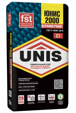Фото №0 Клей плиточный Юнис 2000 25 кг