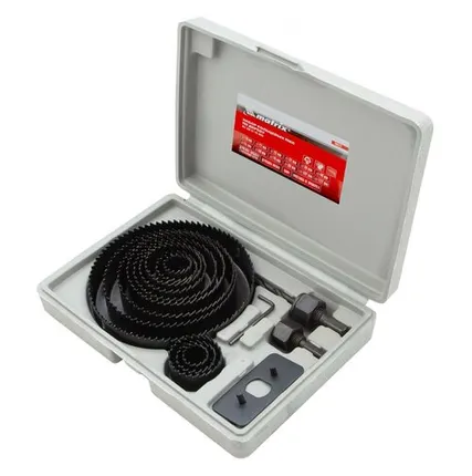 Фото №0 Набор кольцевых пил по дереву (19-127 мм; 12 шт.) MATRIX 70472