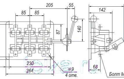 Фото №0 Рубильник РБ-4/2 П У3