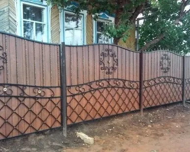 фото Художественные кованные заборы