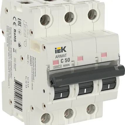 Фото №0 IEK ARMAT Авт. выкл. M06N 3P C 50А IEK