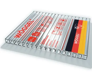 фото Сотовый поликарбонат WOGGEL Прозрачный 6 мм (2,1*12 м)