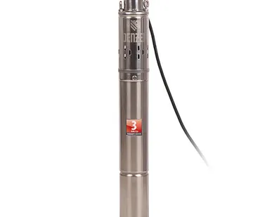 фото Скважинный насос DWS-3-75, винтовой, диаметр 3", 500 Вт, 1600 л/ч, напор 75 м Denzel