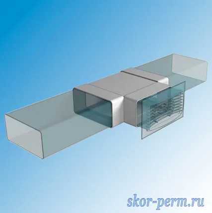 Фото №2 Тройник прямоугольный 60х120 мм, ERA