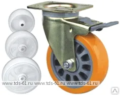 Фото №0 Колесо поворотное с площадкой LEMA LM FC2-TPA-125-210-B4