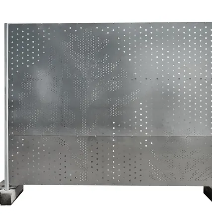 Фото №0 Ограждение перфорированное оцинкованное "Дерево"