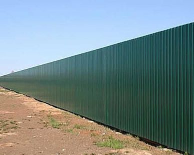 фото Заборы из профнастила