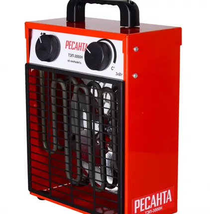 Фото №0 Электрическая тепловая пушка РЕСАНТА ТЭП-3000Н без горелки (3 кВт) красный