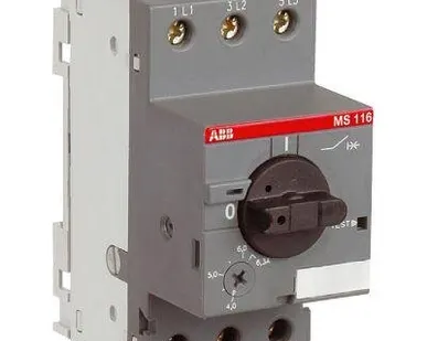 фото Выключатель авт. защиты двиг. MS-116-6.3 50kA ABB 1SAM250000R1009