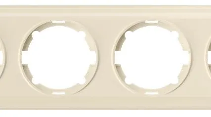 Фото №0 Рамка 4-м Florence беж. OneKeyElectro 1E52401301