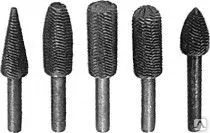 фото Шарошки для фигурных отверстий по металлу 5 шт.