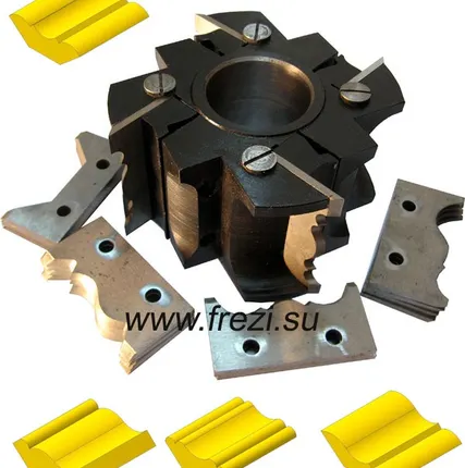 Фото №0 ДИ-05.01F Ножевая головка с механическим креплением быстросменных ножей для изготовления реечного плинтуса, многопрофильная в Москве