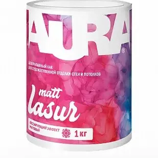 фото Лак акриловый мат. AURA Dekor Lasur Matt 1кг
