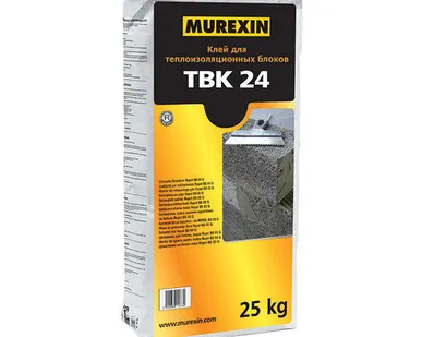 фото Клей для теплоизоляционных блоков TBK 24, мешок 25 кг Thermoblock Kleber