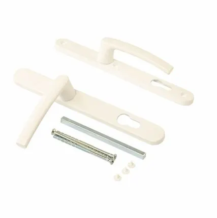 Фото №0 Нажимной гарнитур ALFA 28/92 RAL 9016 белый (3 винта посадочные Hoppe)